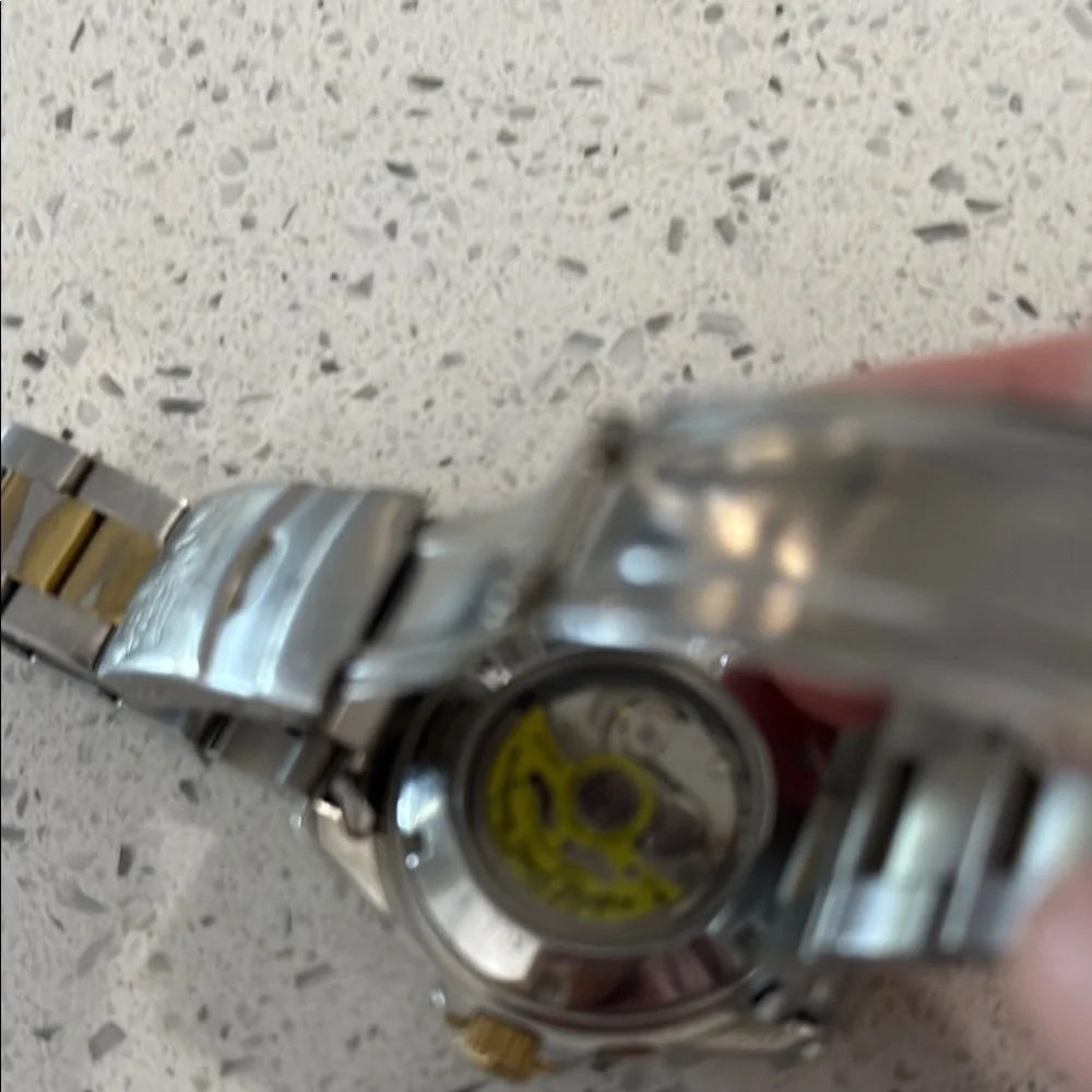 Men’s Invicta Two-Tone Blue and Gold Watch